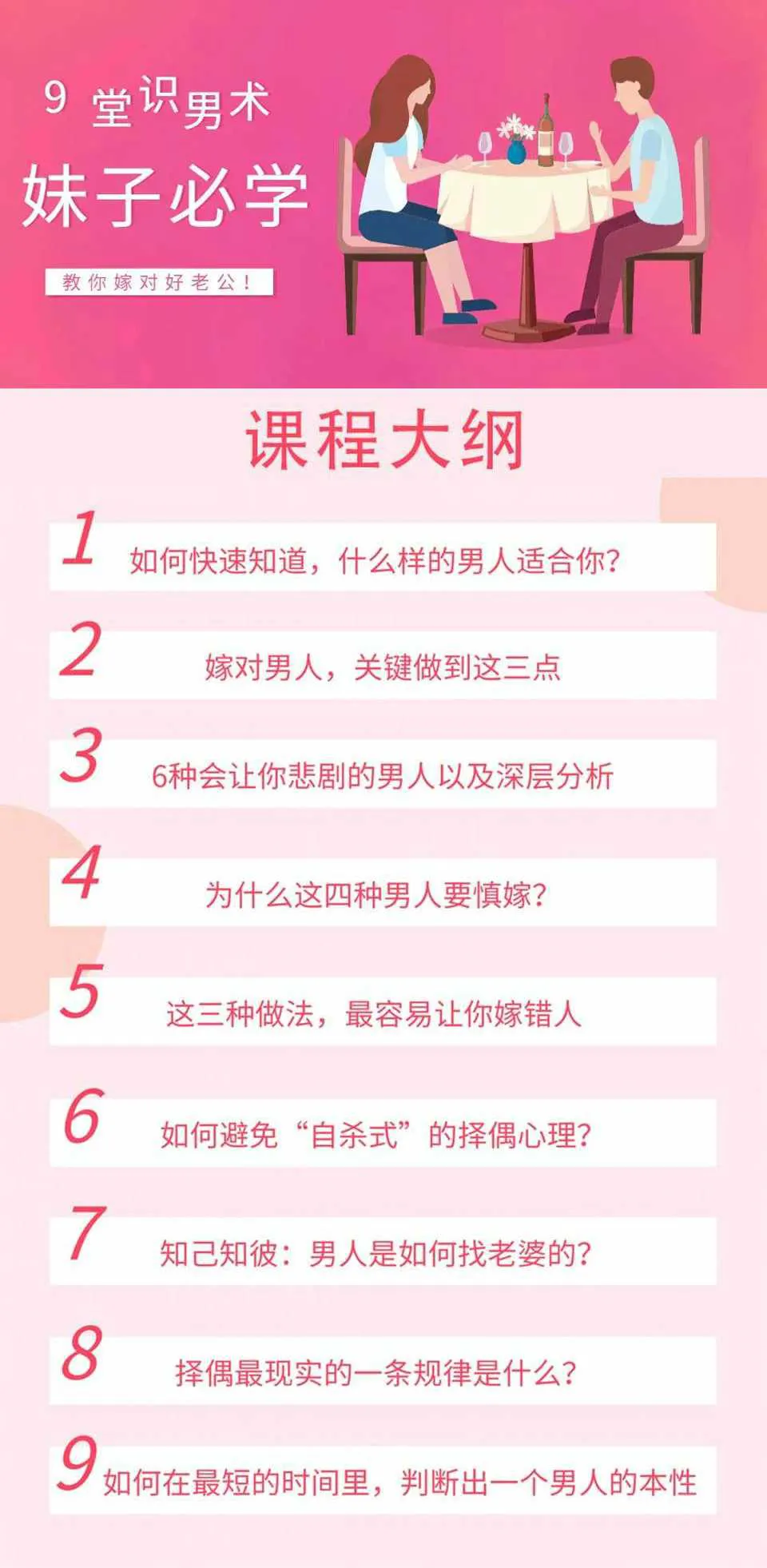 图片[1]-情感作家晚情：9堂受益无穷的识男术 教你如何嫁对好老公音频教程完整版-元气ACG-绅士游戏下载基地！