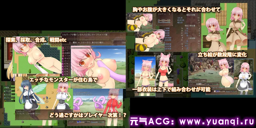 图片[1]-Lilia’s Livelihood ～少女と触手と不思議な島～ Ver1.08 中文汉化PC版+存档-元气ACG-绅士游戏下载基地！